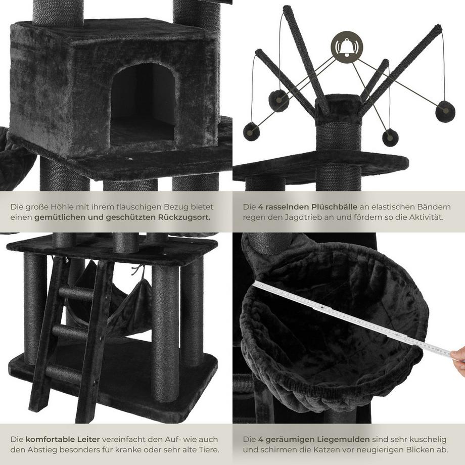 Tectake  Kratzbaum Gismo 195 cm Sisal 