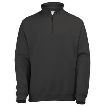 Sweatshirt Pullover mit Reißverschluss am Kragen