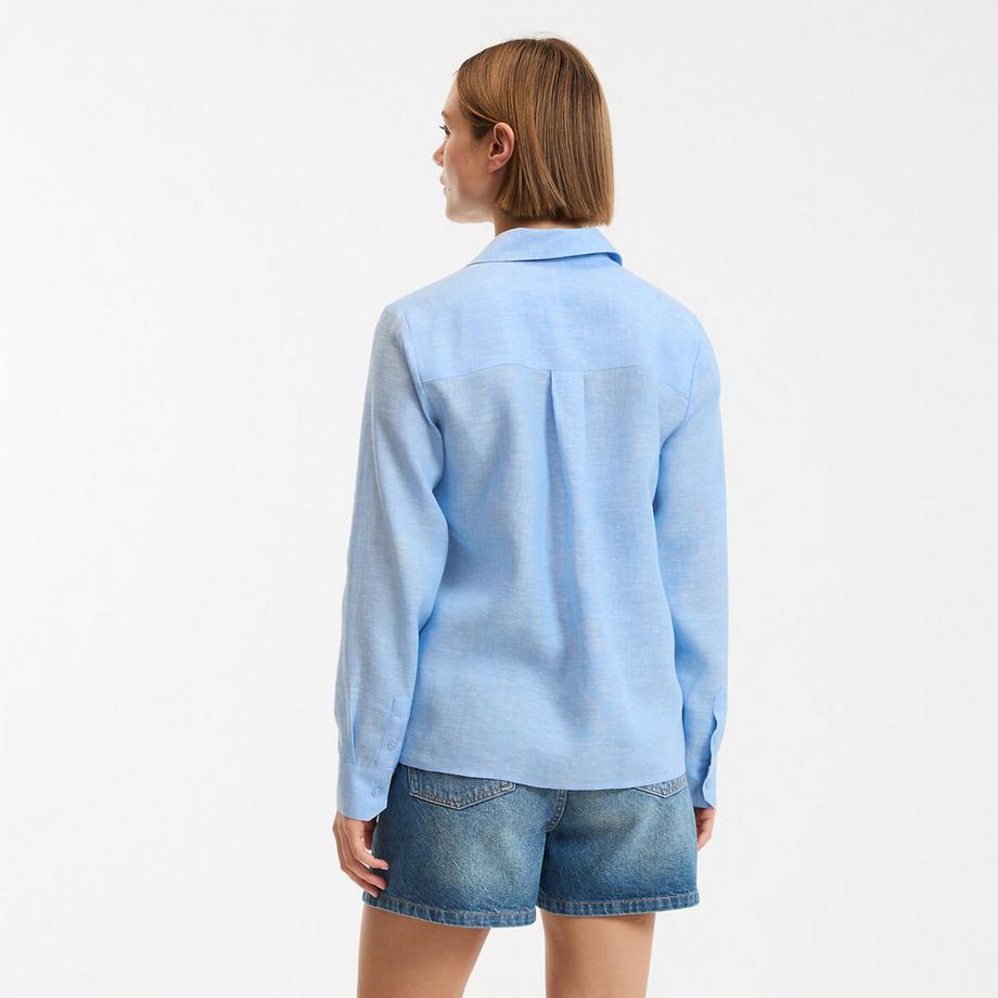 La Redoute Collections Jeansshorts mit hohem Bund  