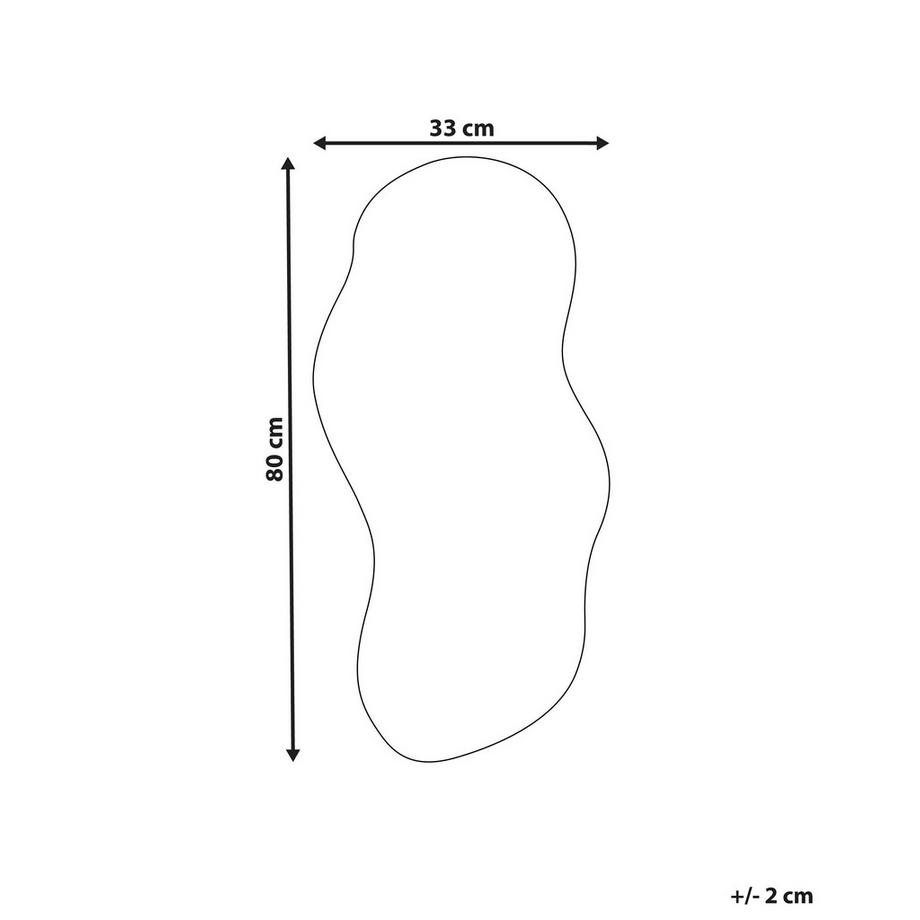 Beliani Specchio en Vetro Retrò AUXERRE  