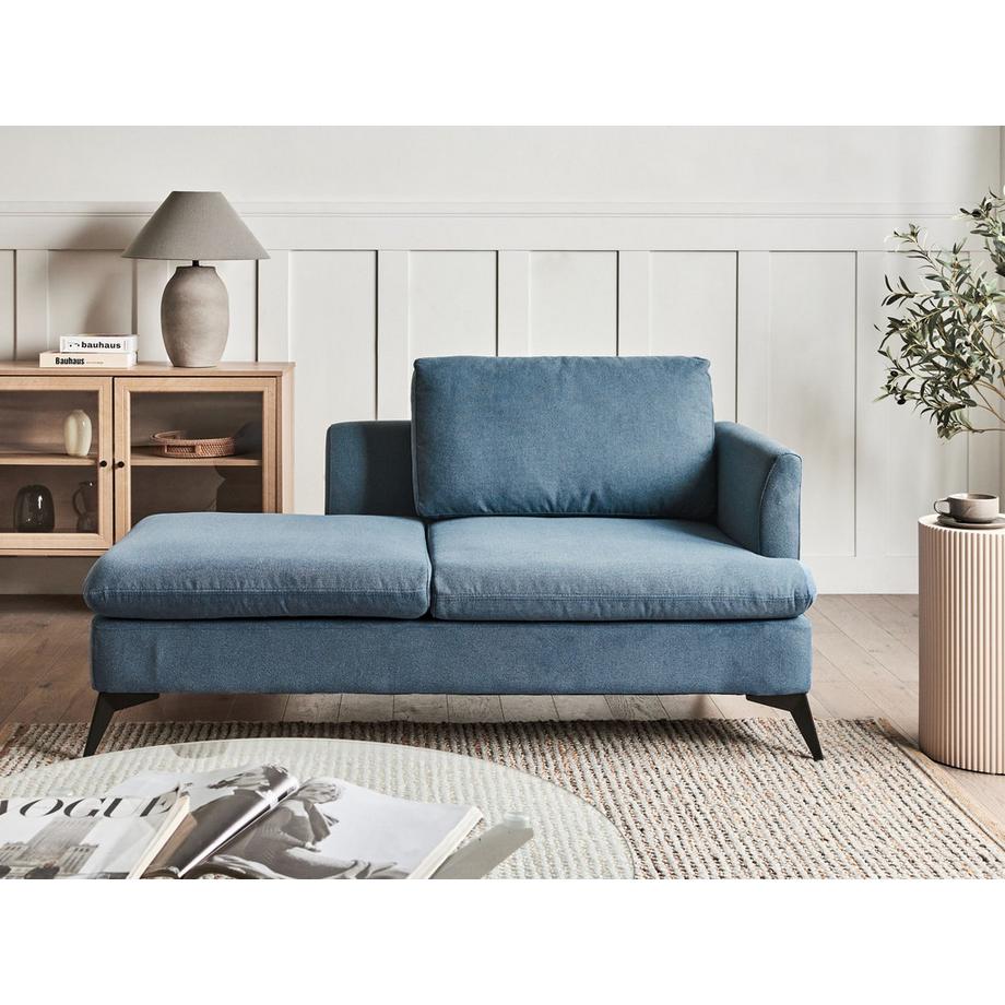 Beliani Chaise longue versione destra en Tessuto Classico SIEVOZ  