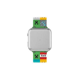 Disney  Montre numérique LED Minecraft  avec bracelet en silicone multicole 