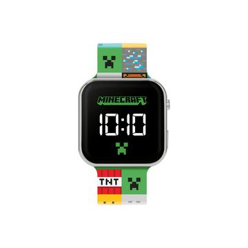 Minecraft -LED-Digitaluhr mit bunter Silikonarmband