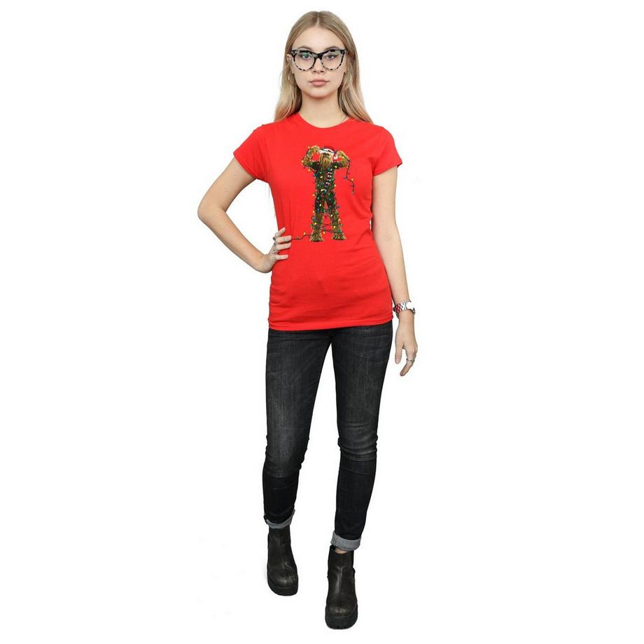 STAR WARS Star Wars Chewbacca Lumières de Noël T-Shirt  