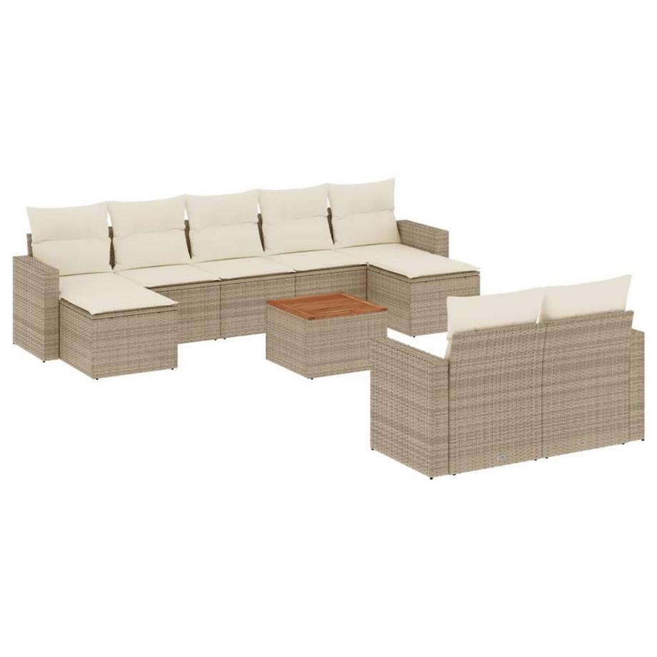 Ensemble de canapés de jardin rotin synthétique