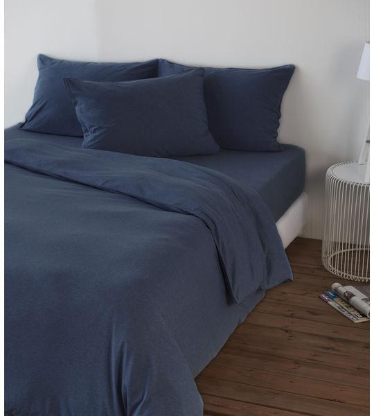 Living Home Melange Jersey Tinta Unita Copripiumino  