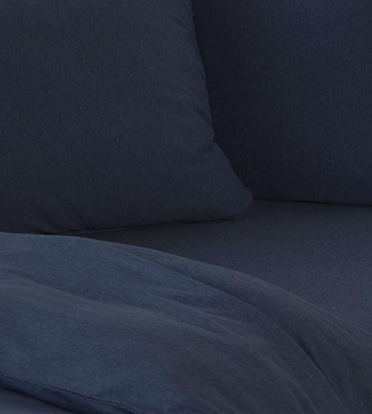 Living Home Melange Jersey Tinta Unita Copripiumino  