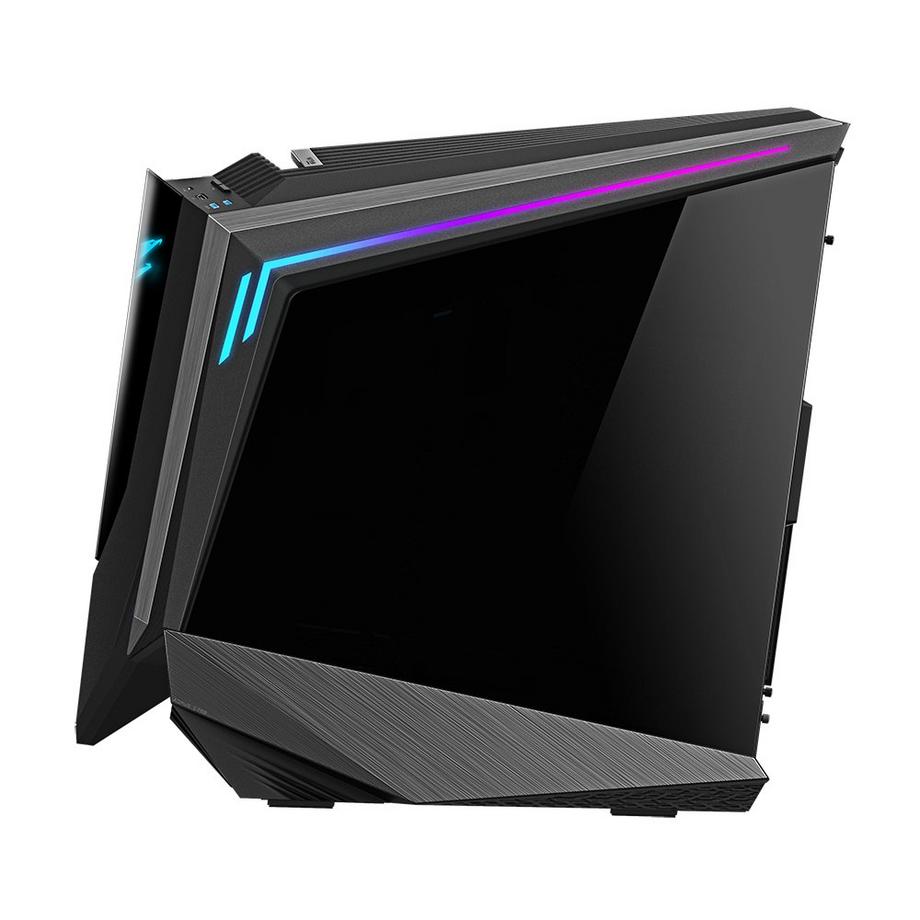 Gigabyte  AORUS C700 GLASS PC-Gehäuse – Full-Tower, unterstützt bis zu E-ATX & 420-mm-Radiatoren, vorinstallierte 5x 120-mm-Lüfter, USB 3.1 Typ-C, RGB Fusion 