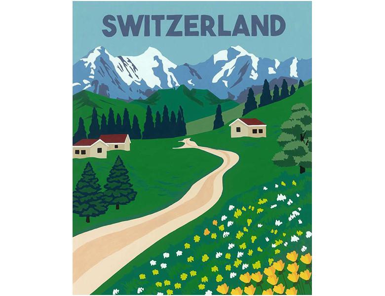 Ravensburger  Ravensburger CreArt - Malen nach Zahlen 23536 – Jungfrau Region – ab 12 Jahren 