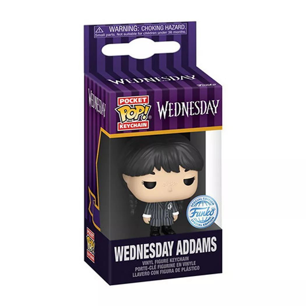 FUNKO POCKET POP! LLAVERO: MIÉRCOLES - MIÉRCOLES ADDAMS, 81863, TIENDA CON LICENCIA OFICIAL