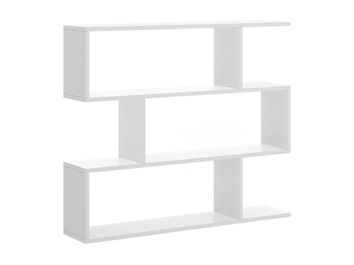 Vente-unique Scaffale basso TOMINI 3 riquadri Colore Bianco  