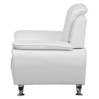 Beliani Fauteuil en Cuir PU Moderne LEIRA  