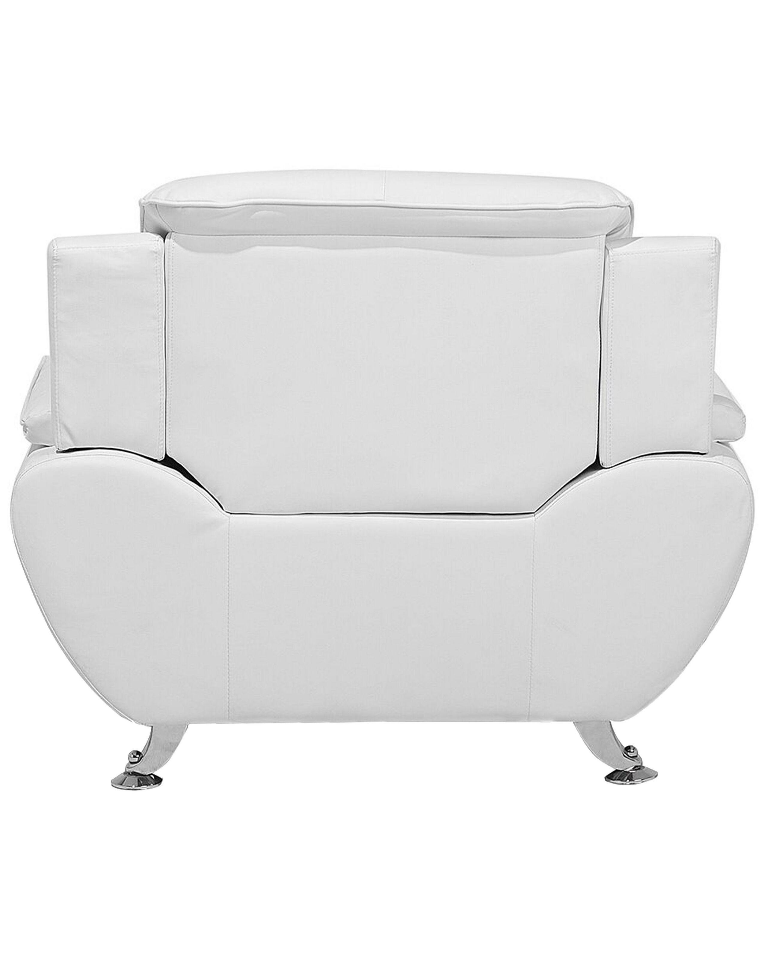 Beliani Fauteuil en Cuir PU Moderne LEIRA  