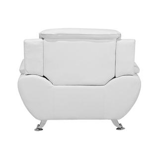 Beliani Fauteuil en Cuir PU Moderne LEIRA  