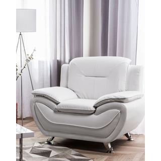 Beliani Fauteuil en Cuir PU Moderne LEIRA  