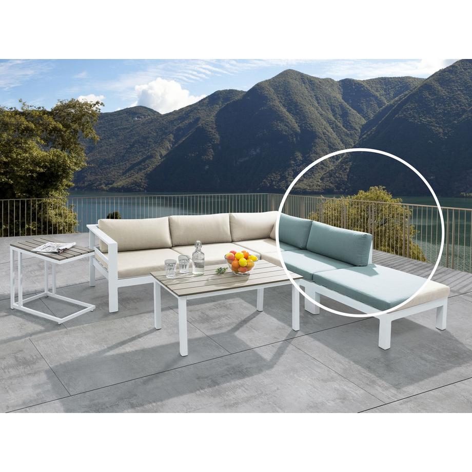 Beliani Salotto da giardino en Alluminio Moderno MESSINA  