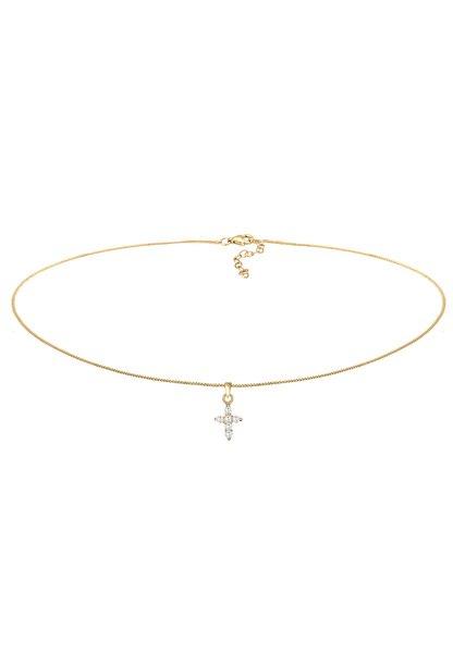 Elli  Collier Choker Pendentif Croix 