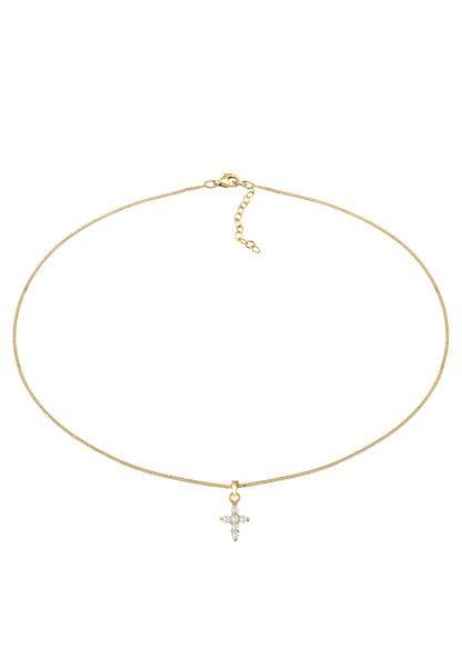 Elli  Collier Choker Pendentif Croix 