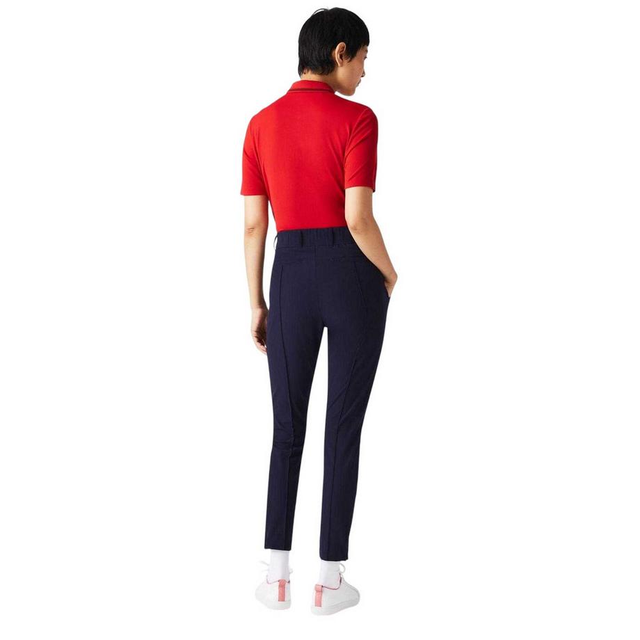LACOSTE Pantalon Logo Brodé Jambe Droite  