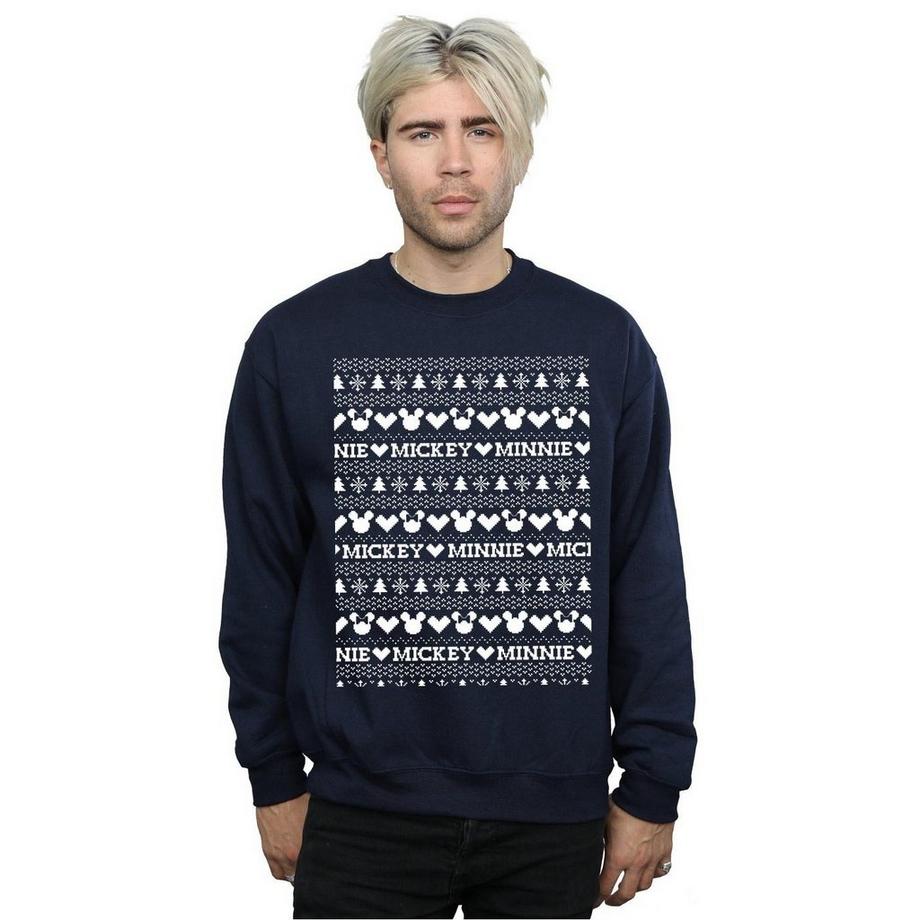 Disney Mickey Minnie Sweatshirt Noël  