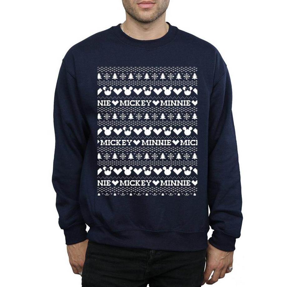 Disney Mickey Minnie Sweatshirt Noël  