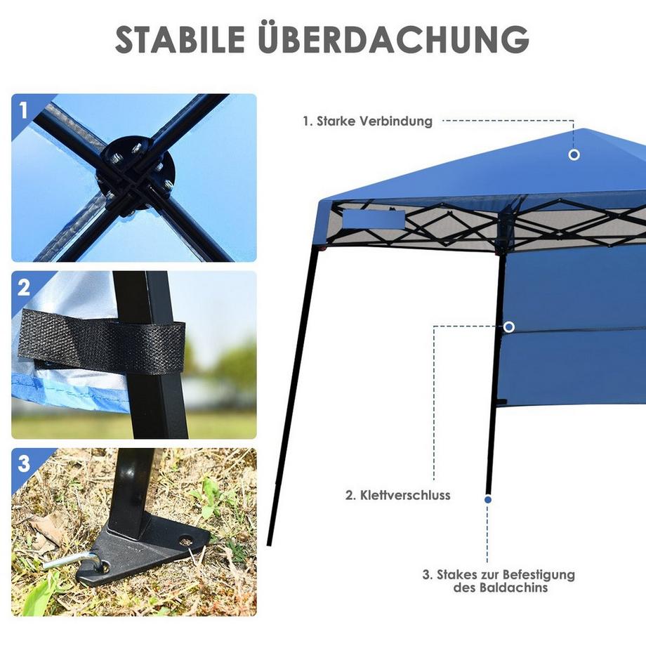 Northix Tragbares Gartenpartyzelt  