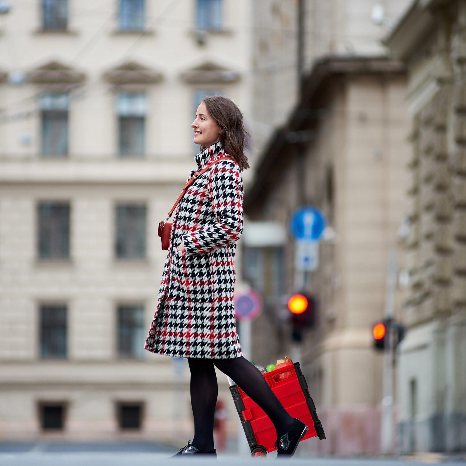 Northix Zusammenklappbarer Einkaufswagen  