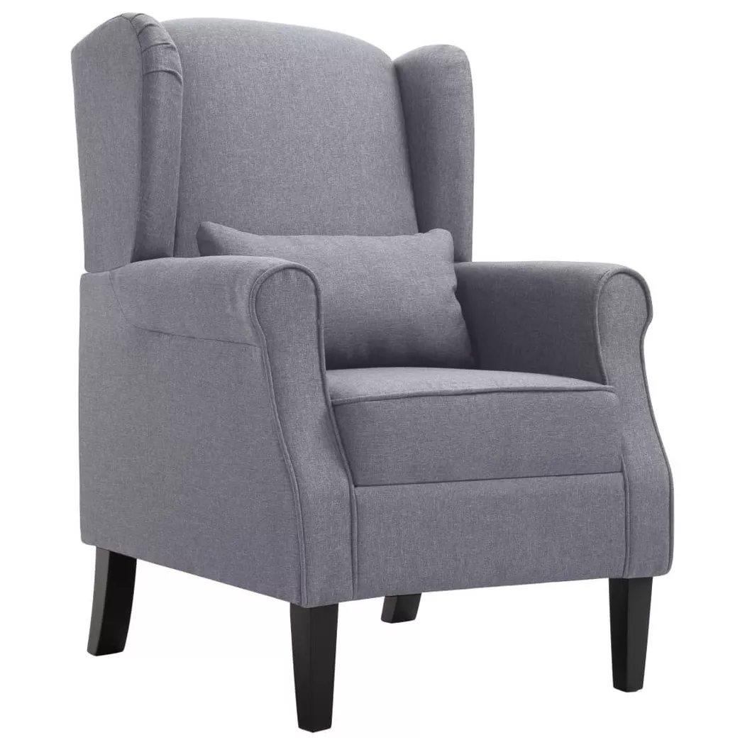 Fauteuil gris foncé tissu Vidaxl
