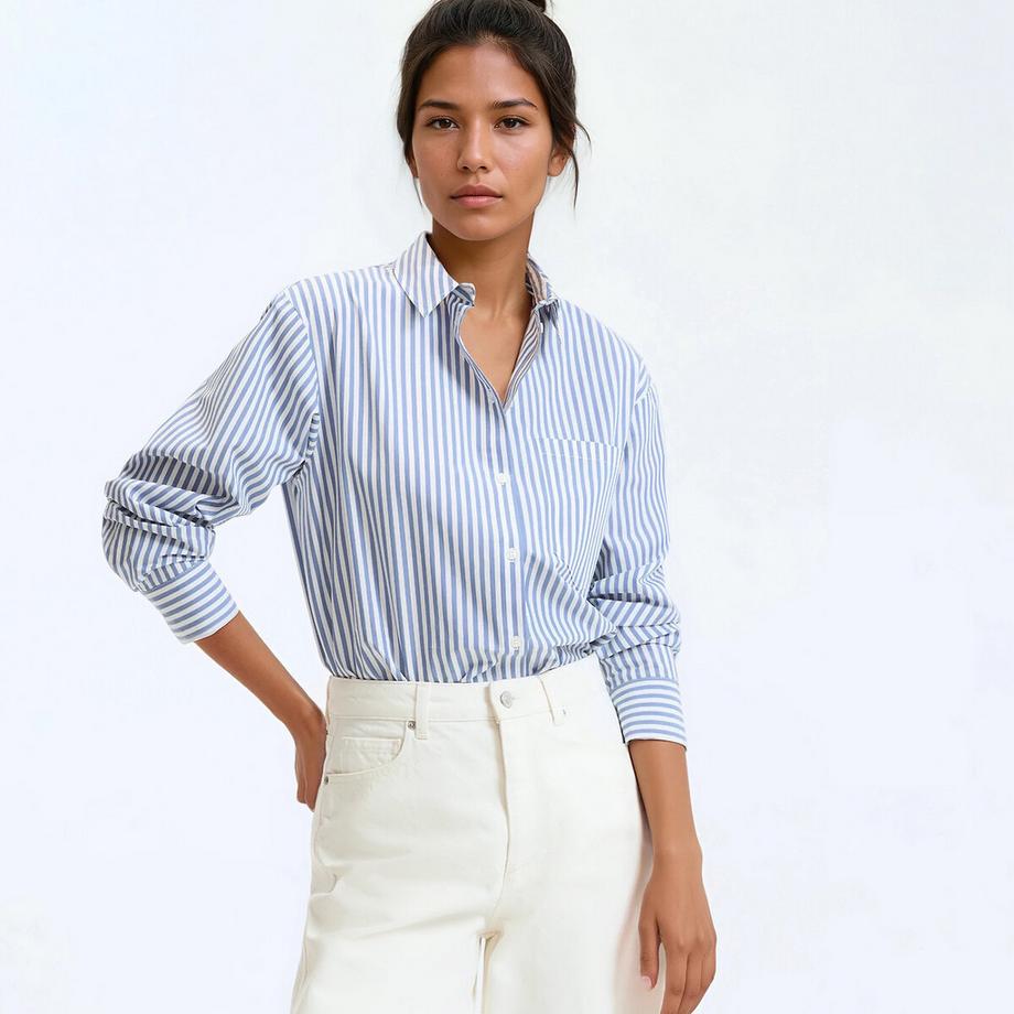 Chemise rayée en coton