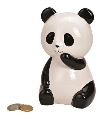 Roost  ROOST Sparkasse Panda 10x15x10cm 10023656 weiss, schwarz 