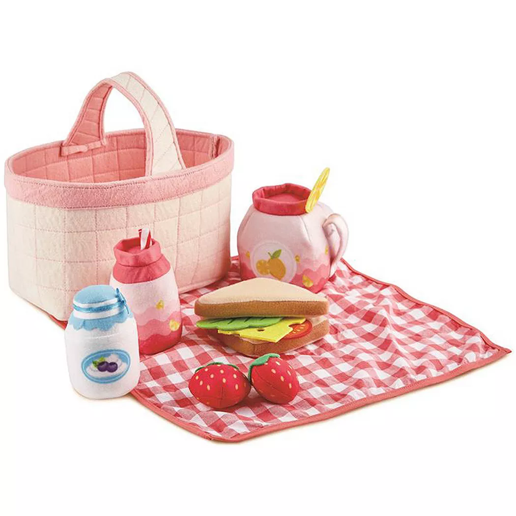 Hape Spiellebensmittel "Picknick-Korb" mit Picknickzubehör
