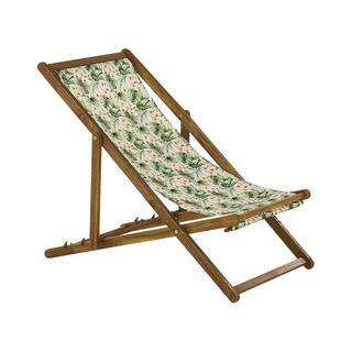 Beliani Set mit 2 klappbaren Liegestühlen aus Stoff Modern ANZIO  