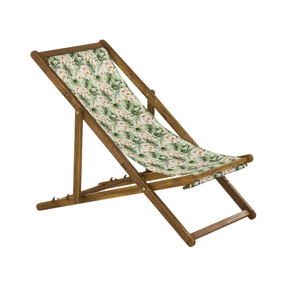 Beliani Set di 2 sedie a sdraio pieghevoli en Tessuto Moderno ANZIO  