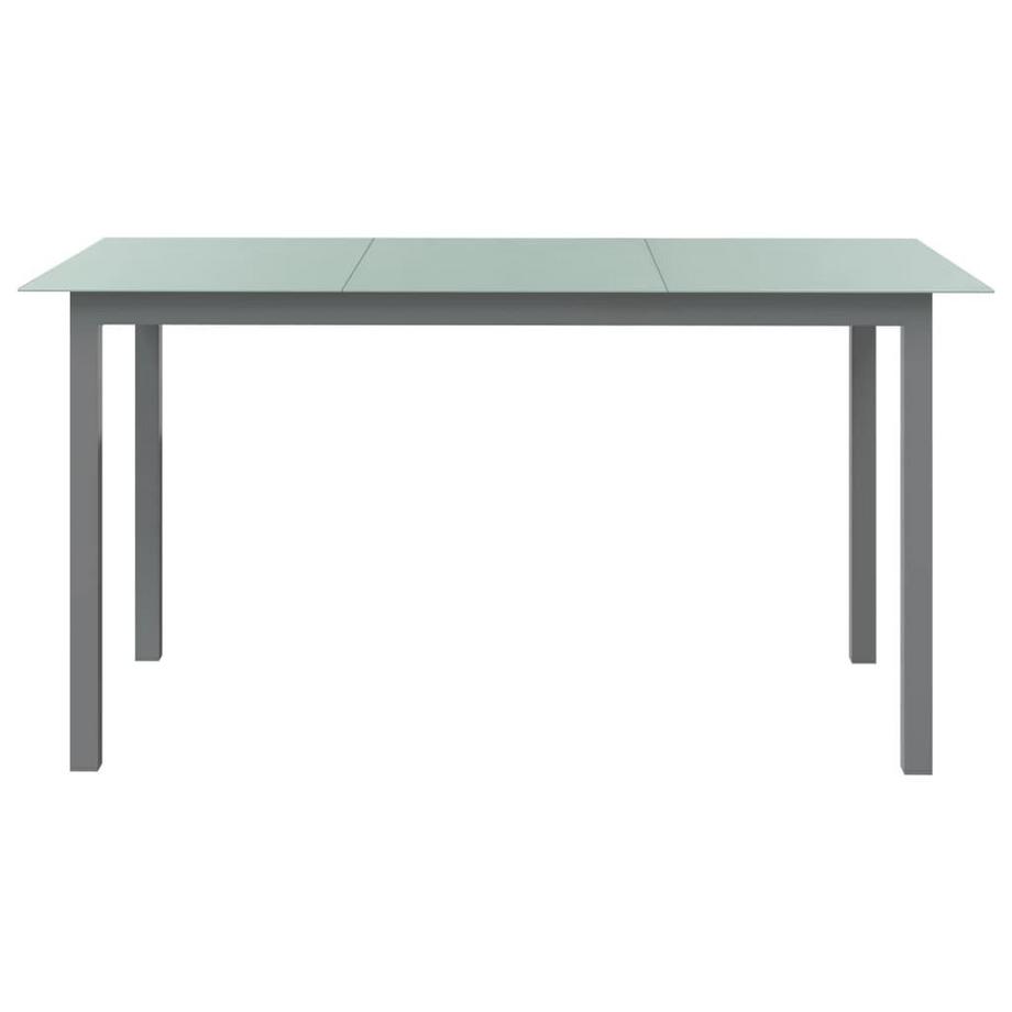 VidaXL Table de jardin aluminium  
