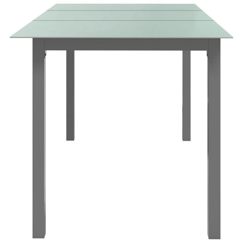 VidaXL Table de jardin aluminium  
