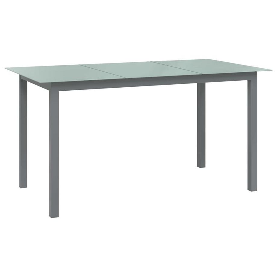 VidaXL Table de jardin aluminium  