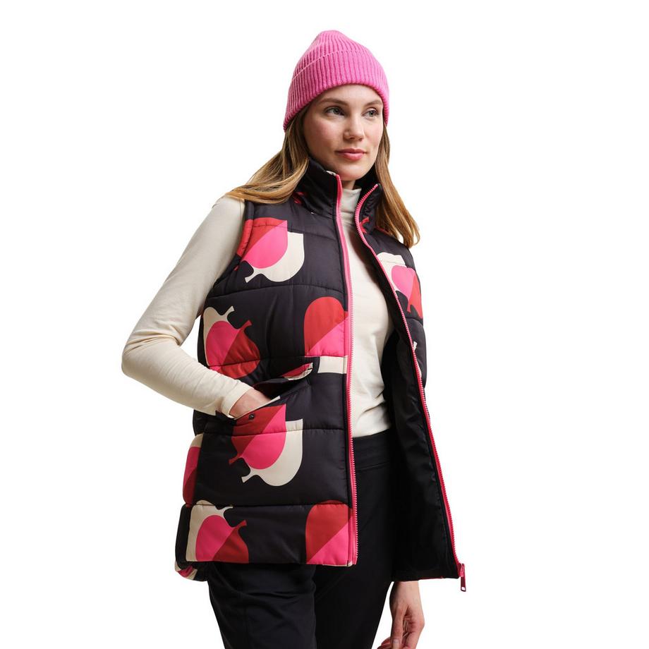 Regatta Orla Kiely Gilet Trapuntato Motivo Foglie  