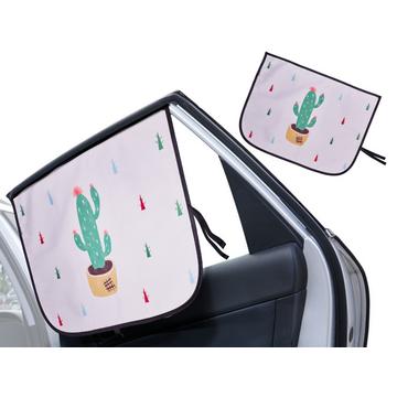 Rideau magnétique couverture de fenêtre de voiture cactus