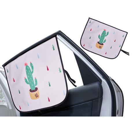 B2X  Rideau magnétique couverture de fenêtre de voiture cactus 