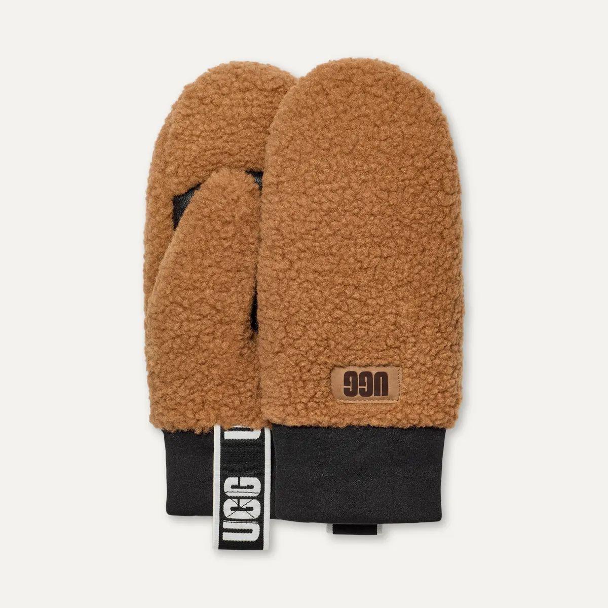UGG Fluff Guanti con Logo Tape  