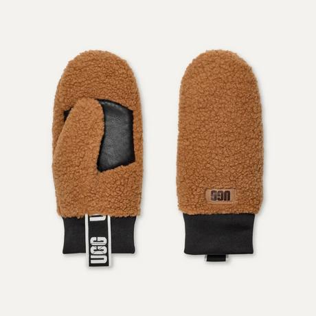 UGG Fluff Guanti con Logo Tape  
