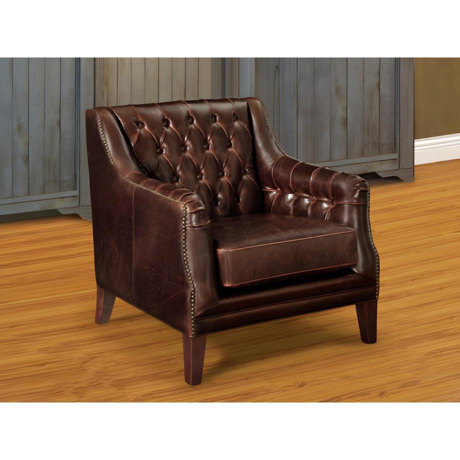 Vente-unique Fauteuil en cuir COLBERT  