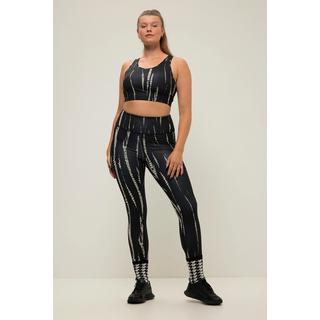 Studio Untold  Sport-Tights, HighWaist, knöchellang, Batikprint, seitliche Tasche 