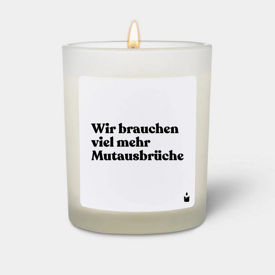 CandleHand Bougie parfumée Woody Wir brauchen viel mehr Mutausbrüche  