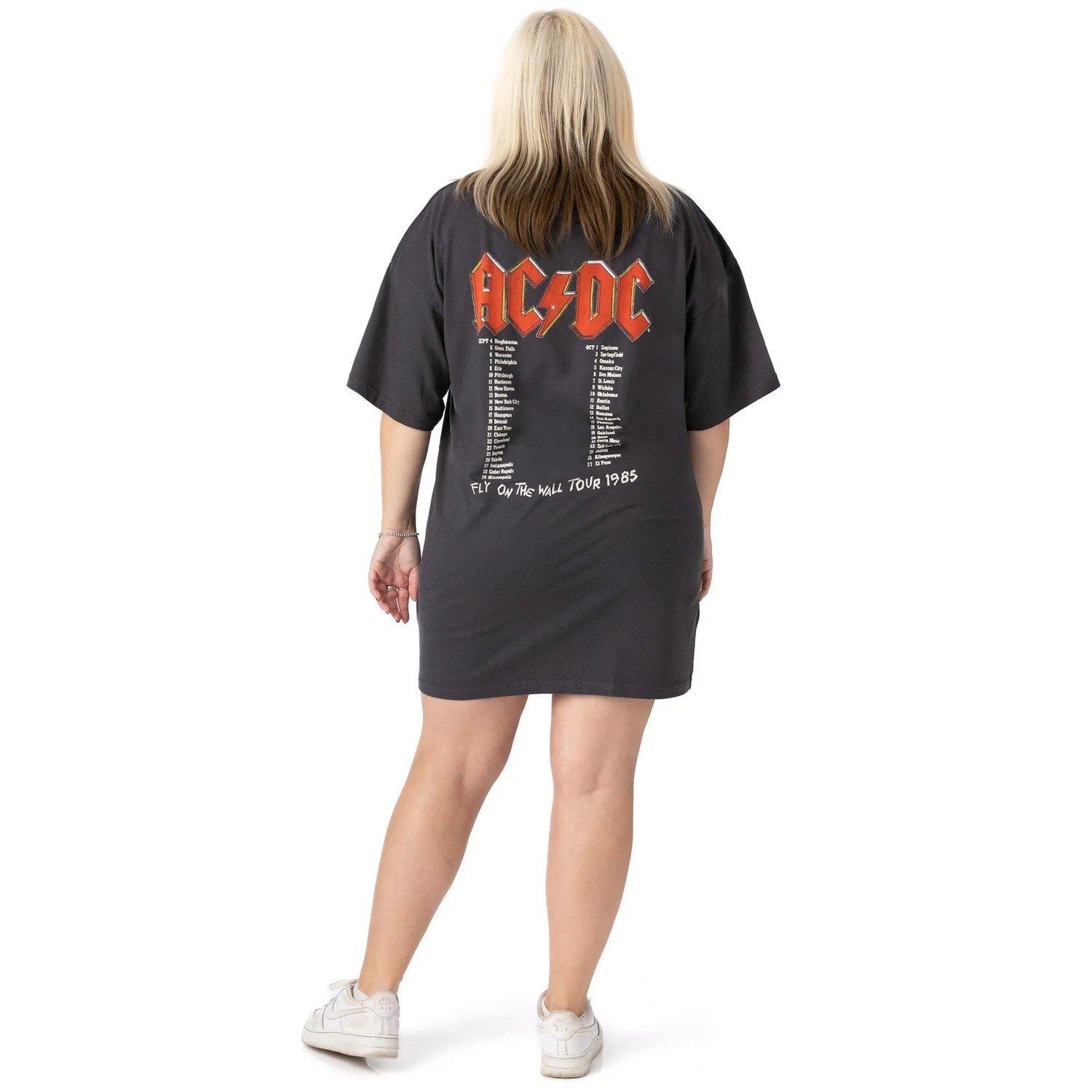 AC/DC ACDC Logo Oversized T-Shirt Kleid  