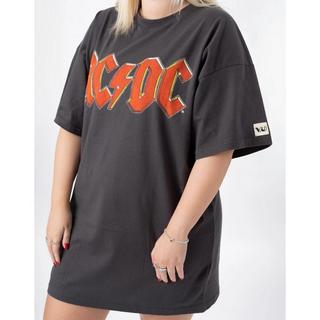 AC/DC ACDC Logo Oversized T-Shirt Kleid  