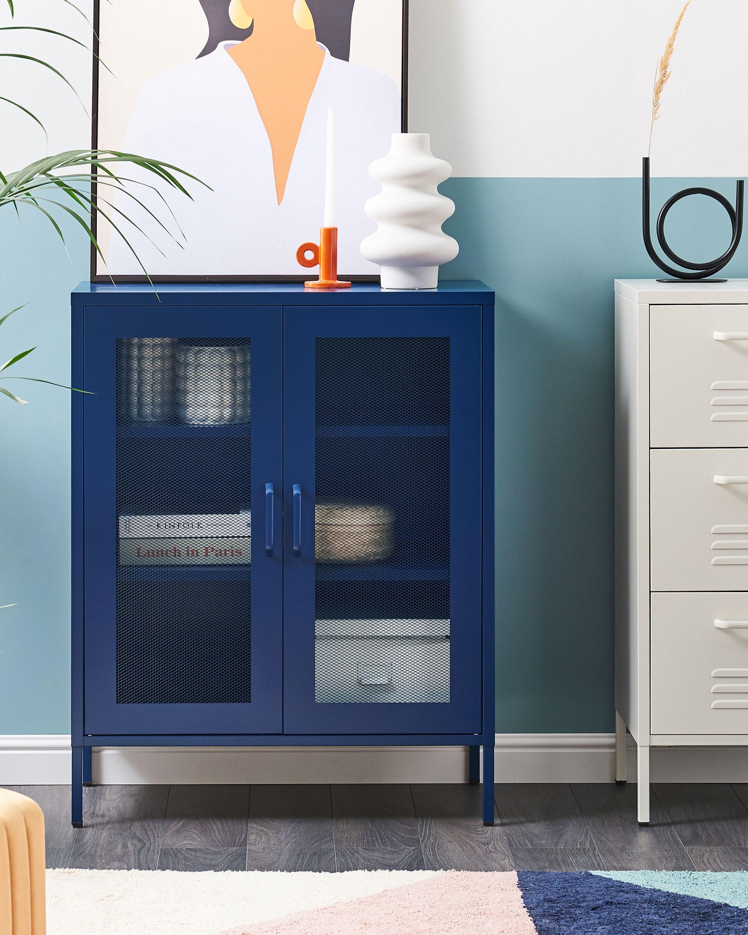 Beliani Schrank aus Stahl Modern WAKATIPU  