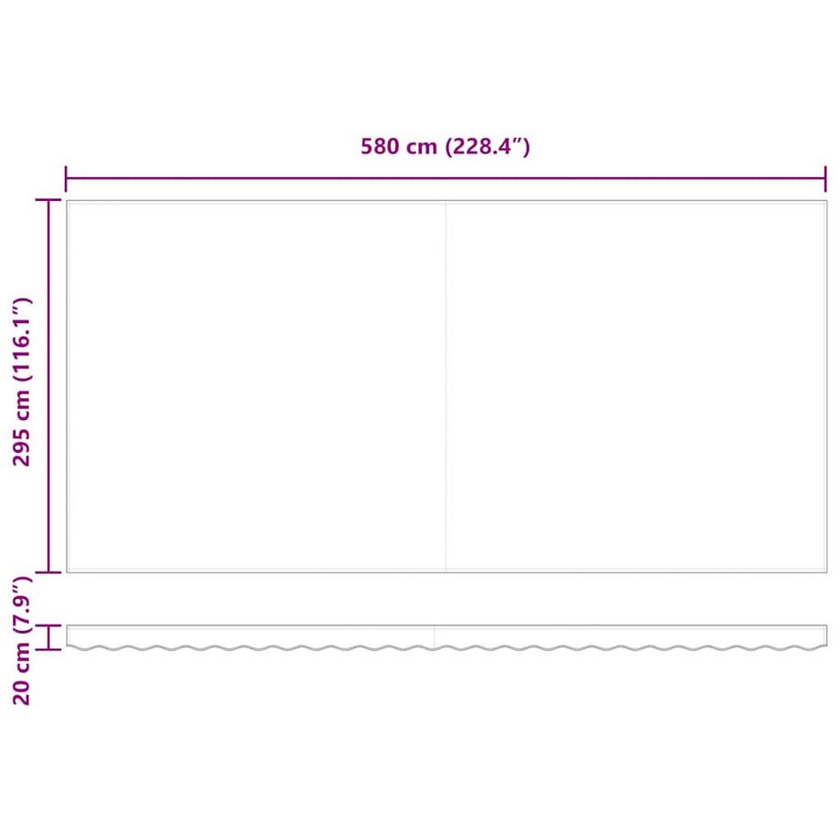 VidaXL Einziehbare markise polyester  