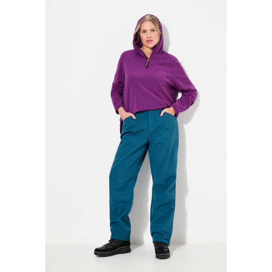 Ulla Popken Pantalon Softshell Déperlant avec Doublure Polaire  