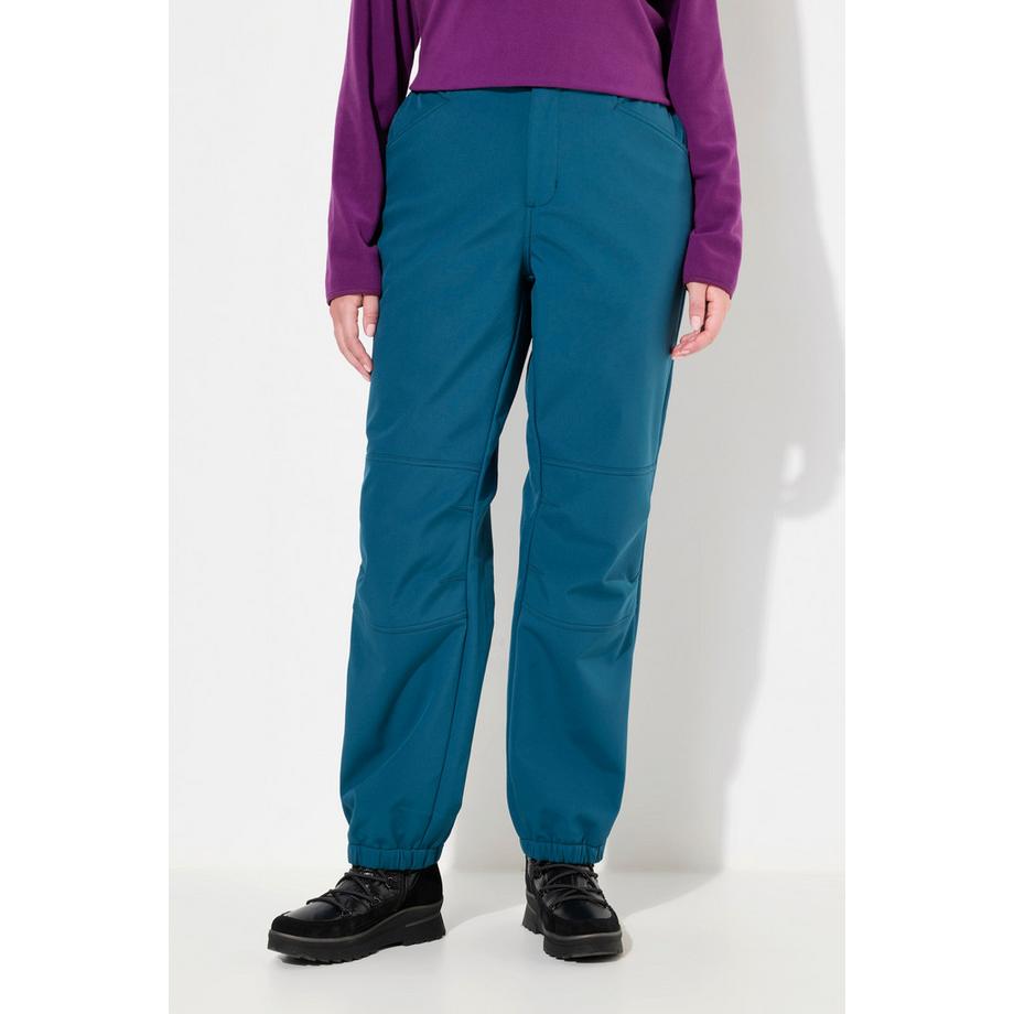 Ulla Popken Pantalon Softshell Déperlant avec Doublure Polaire  
